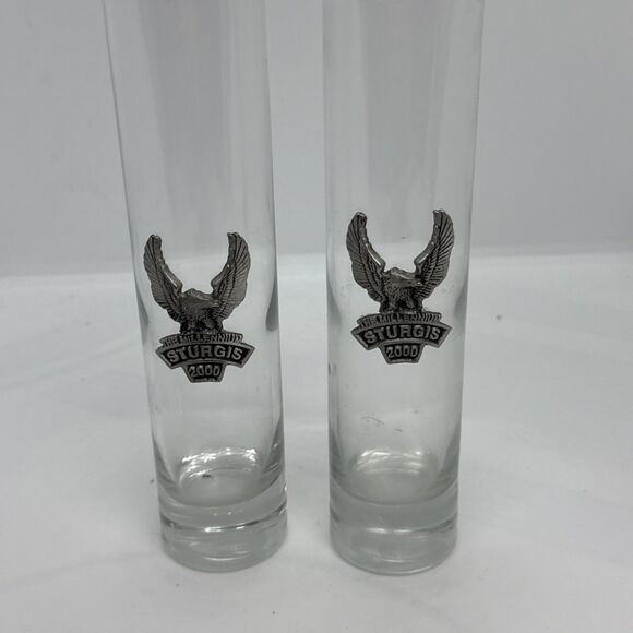 Other - Sturgis Tall Shot Glass "2000" 60th Annual Rally 8 Inch